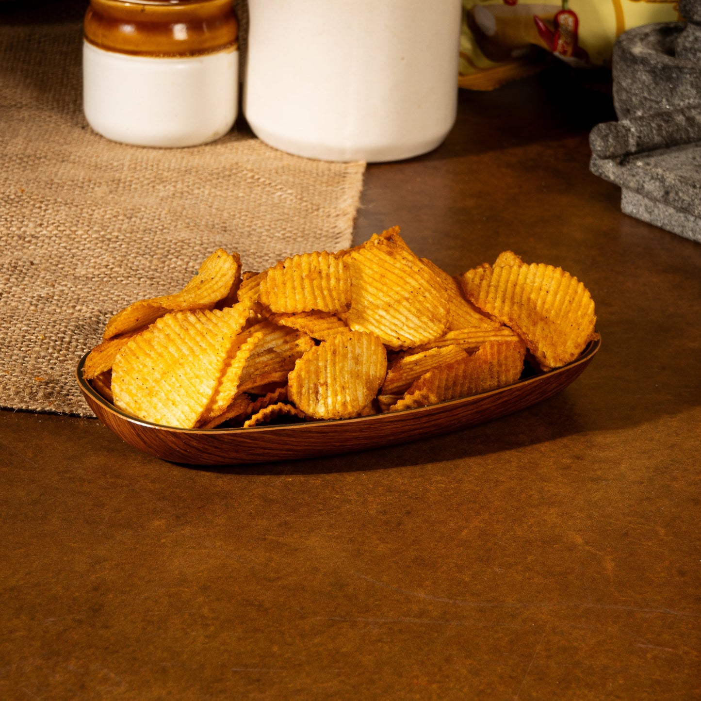 A1 Spicy Garlic Potato Chips (Pack of 2)