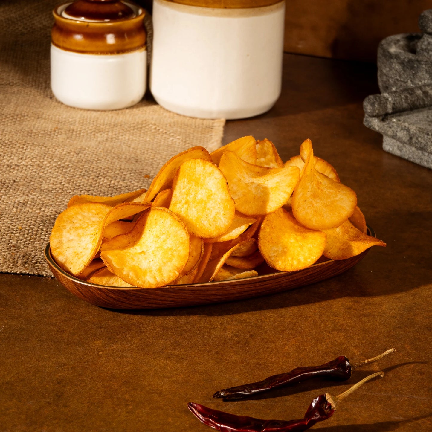 A1 Cassava Chips Chilly (Pack of 2)