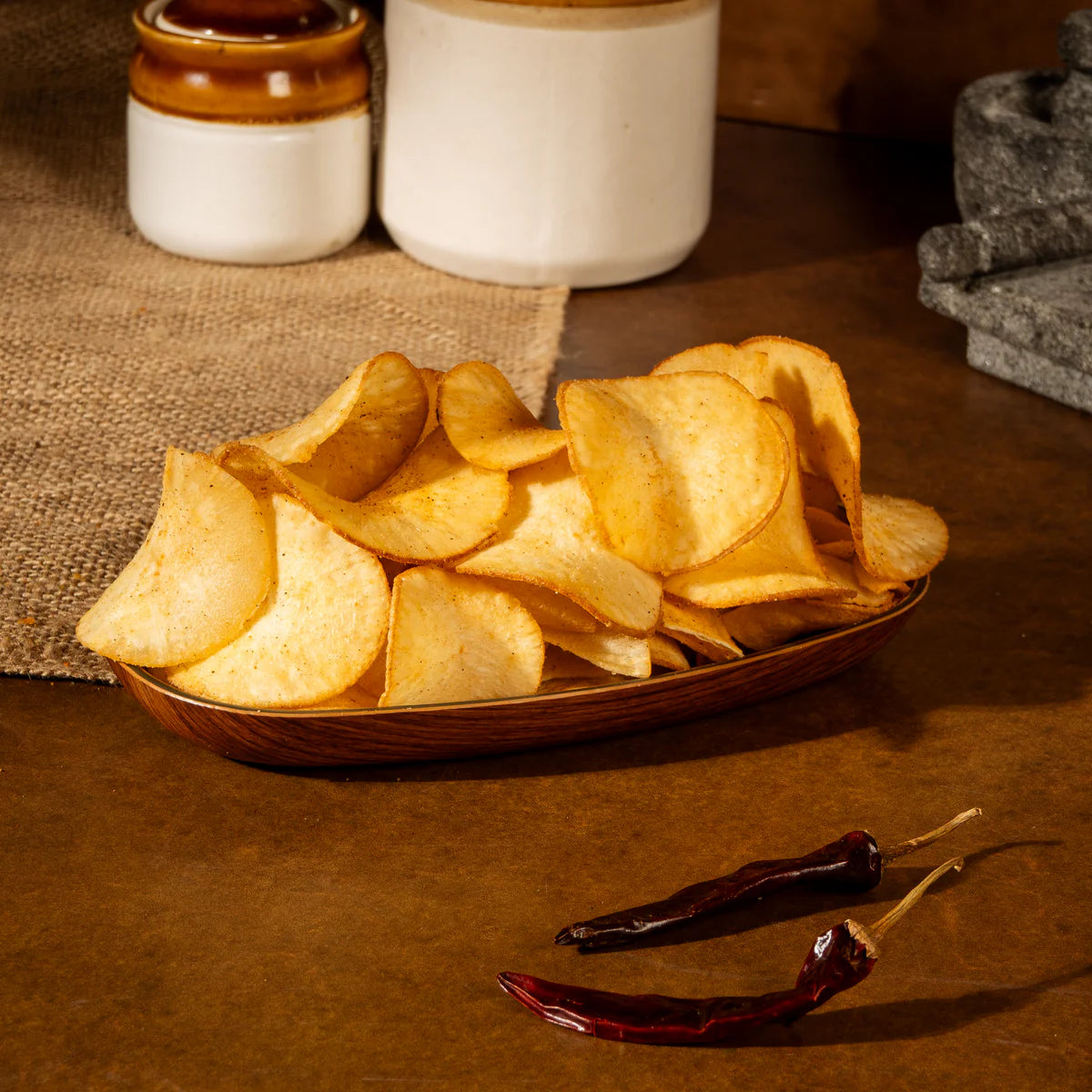 A1 Tapioca Chips Salsa Masala (Pack of 3)