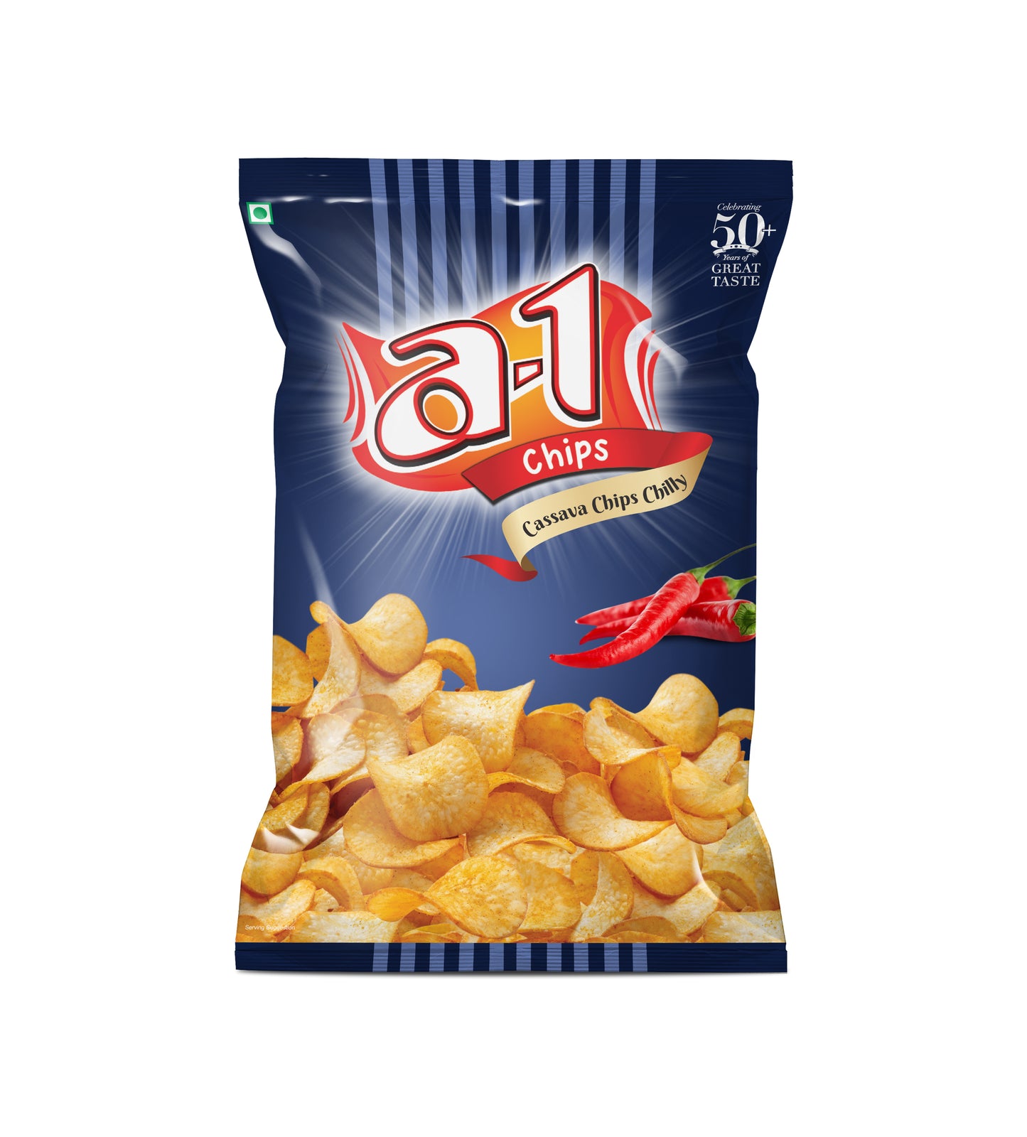 A1 Cassava Chips Chilly (Pack of 2)