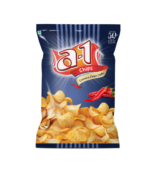 A1 Cassava Chips Chilly (Pack of 2)