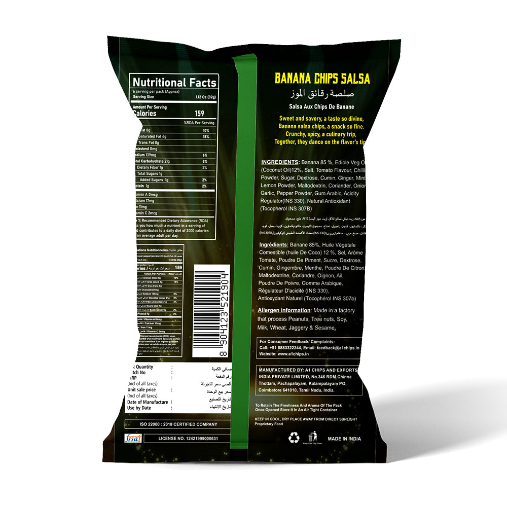 A1 Banana Chips Salsa masala (Pack of 2)